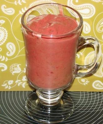 smoothie au fudge à la framboise