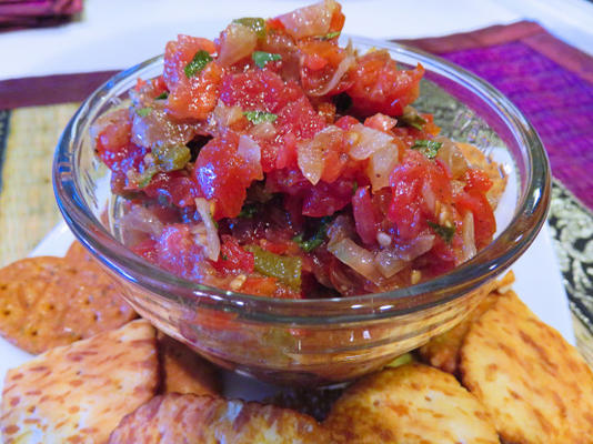salsa aux tomates épicées indiennes