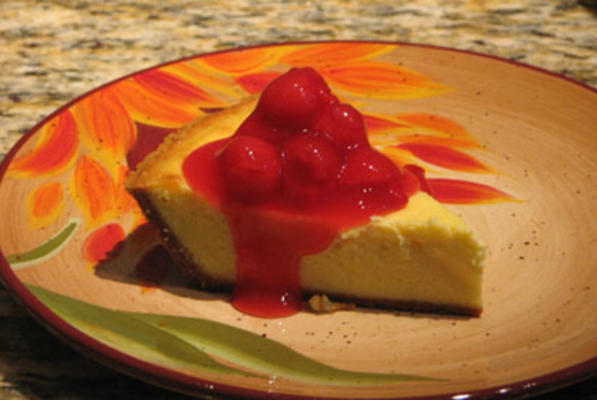 délicieux cheesecake aux cerises