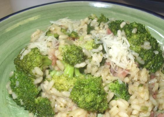 risotto aux asperges et au pesto persillé