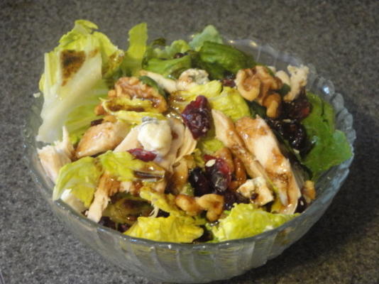 salade de poulet, canneberges et gorgonzola