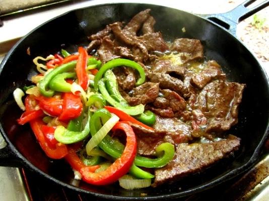 steak fajita au poivre