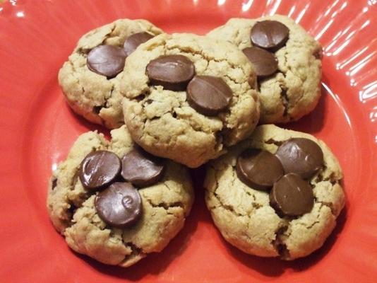 double biscuits au beurre d'arachide au chocolat