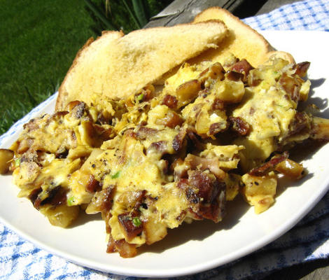 bauernfranduuml; hstanduuml; omelette petit-déjeuner paysans