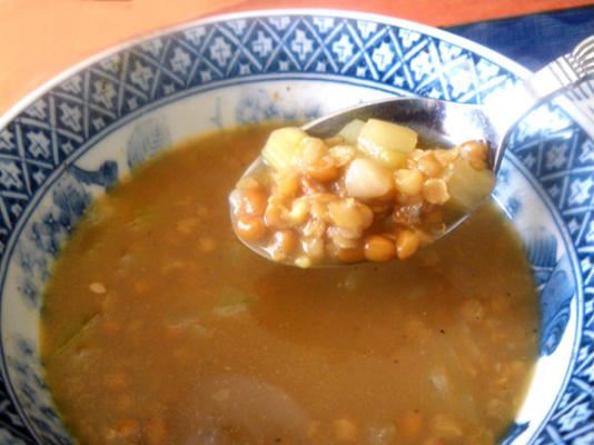 soupe marocaine aux lentilles épicées