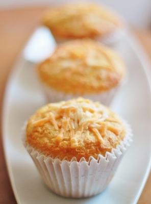 muffins au maïs cheddar