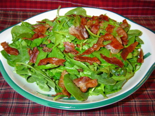 vinaigrette au bacon chaud (pour salade d'épinards)