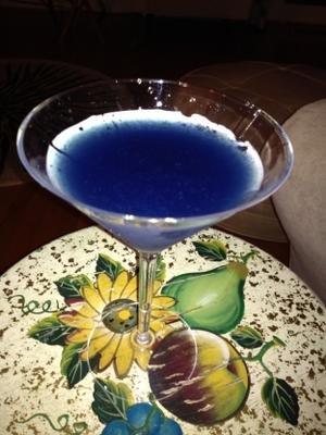 martini aux bleuets