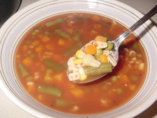la soupe de légumes végétarienne de campbell