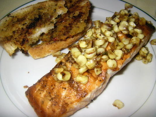 saumon grillé à la farine de bobby (en bonne santé)