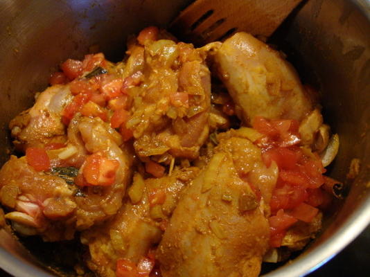 poulet au curry sankankais (kukul mas curry)