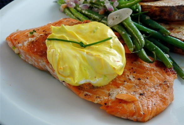 saumon à la crème au safran