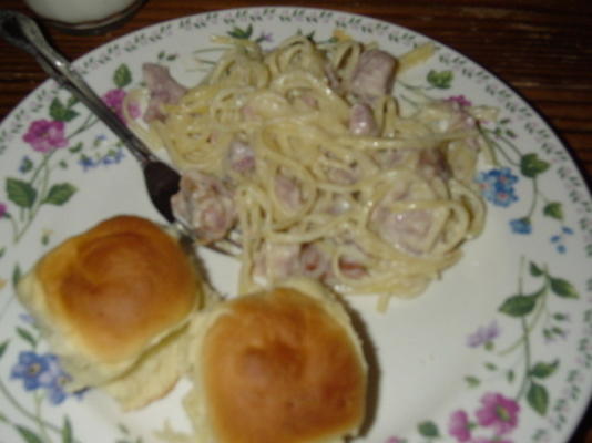 linguine au jambon