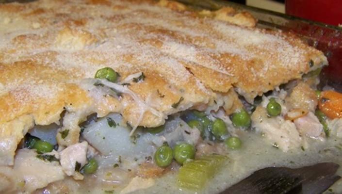 tourte au poulet maigre / dinde