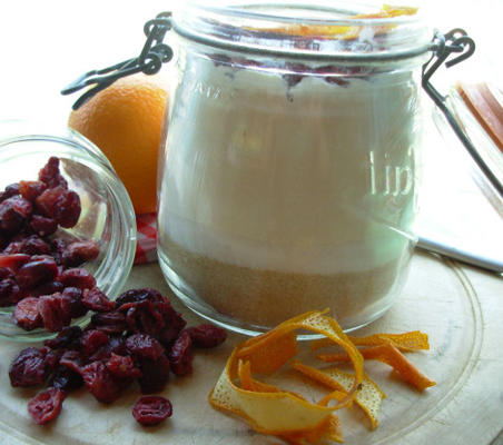 biscuits à la canneberge et à l'orange - mélange de pots