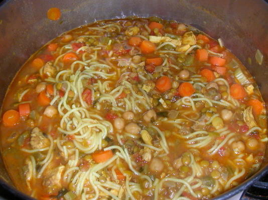 harira (soupe marocaine aux lentilles)