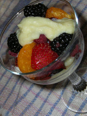 fruits frais à la vanille