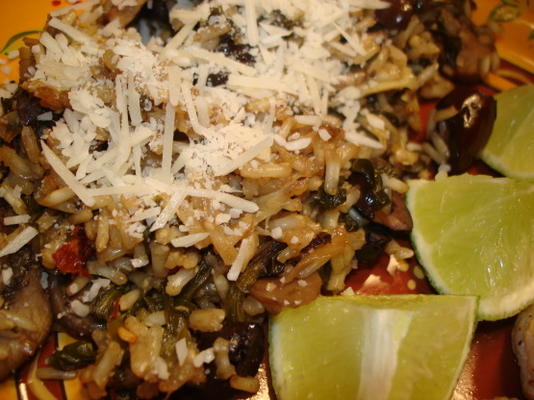 riz brun au four méditerranéen