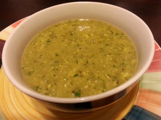 chileatole - soupe au chili vert avec maïs (mijoteuse)