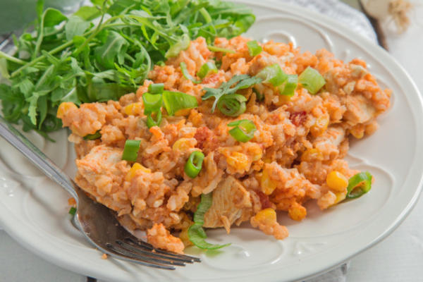 poulet et riz crémeux santa fe