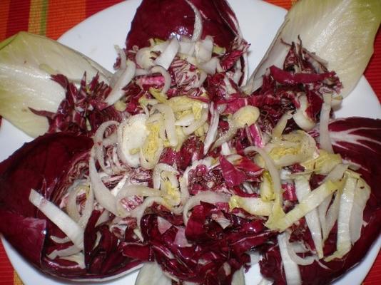 radicchio et salade d'endives