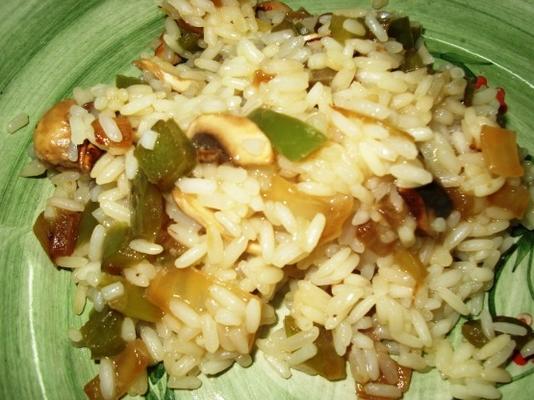 riz, champignons et plus