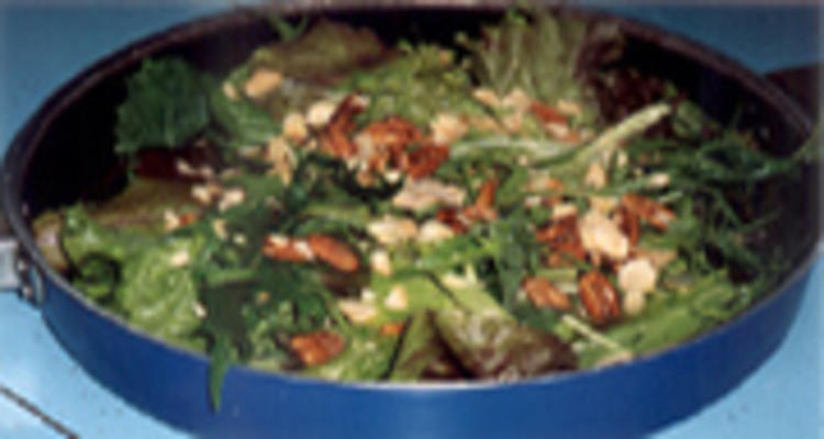 Sauté de laitue mesclun pour 2