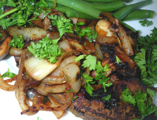 foie de veau vénitien avec oignons