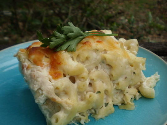 casserole de poulet alfredo crémeux au fromage - forevermama