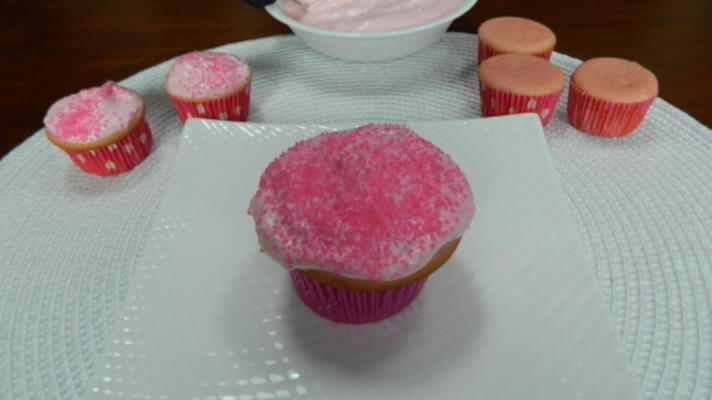 maigre en cupcakes roses