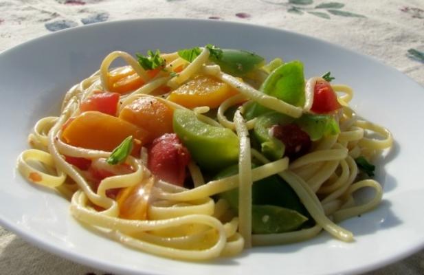 Linguine aux poivrons doux