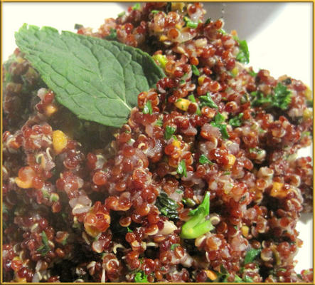 quinoa rouge aux pistaches