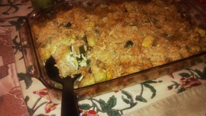 Casserole de courgettes et courge jaune de 2bleu