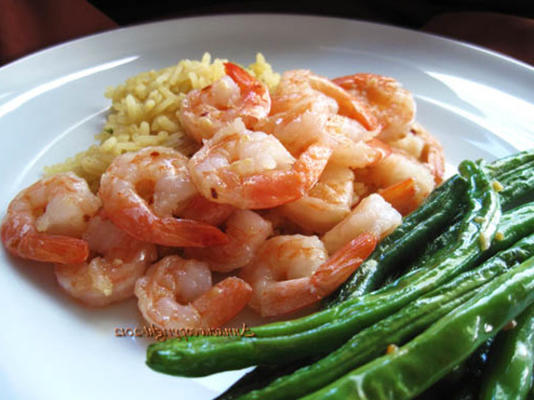 crevettes frites à l'ail