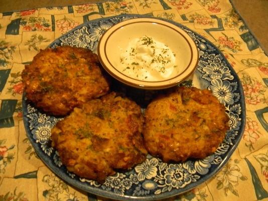 gâteaux aux pommes de terre et arachides