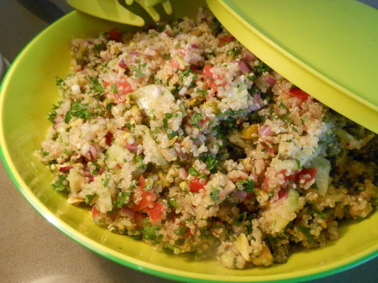 tabouli à la pistache et au quinoa (sans gluten)