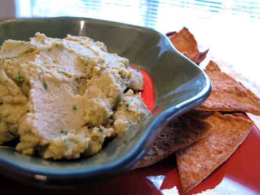 trempette aubergine et houmous