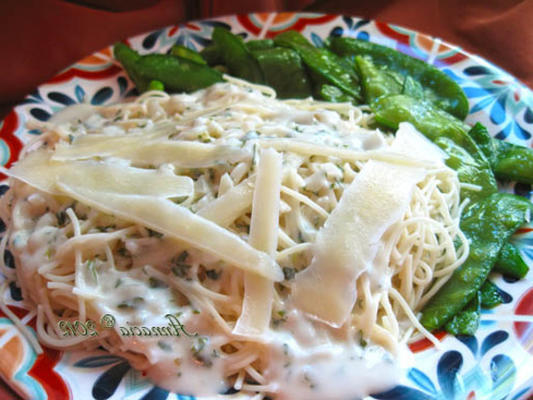 capellini alla crema di prezzemolo