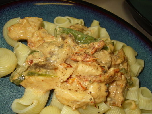 poulet et brocoli alfredo (ou asperges)