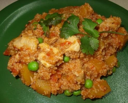 poulet marocain et couscous
