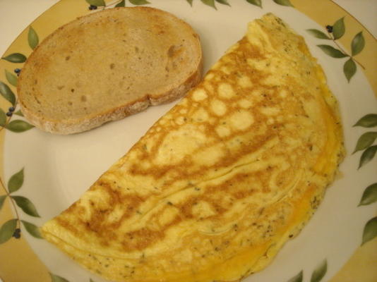 omelette aux herbes au fromage