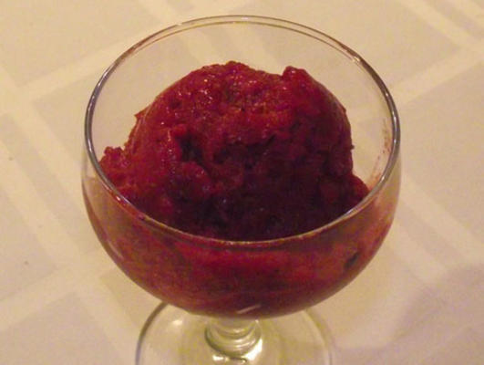 glace de velours rouge (sorbet)