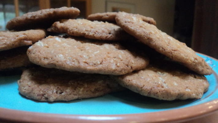 biscuits krispie à la noix de coco (tranche et cuisson)
