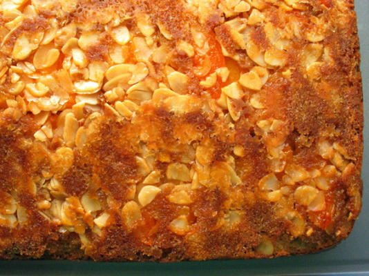gâteau croquant abricot-caramel au caramel