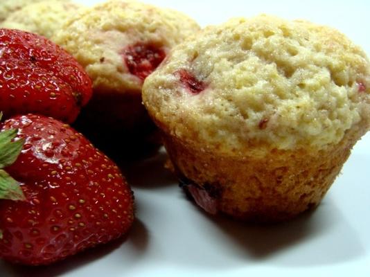 mini muffins aux fraises fraîches