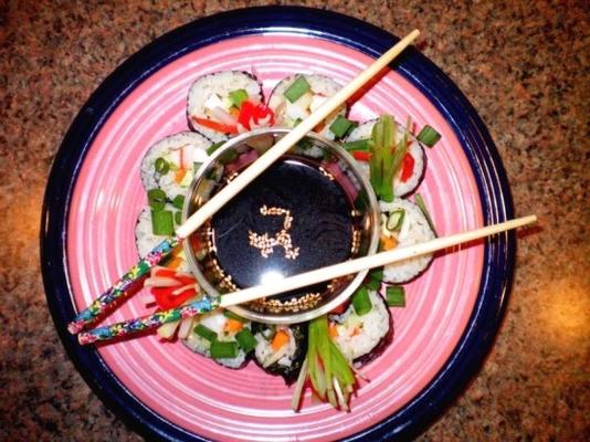 Rouleau de sushis aux légumes et légumes max's