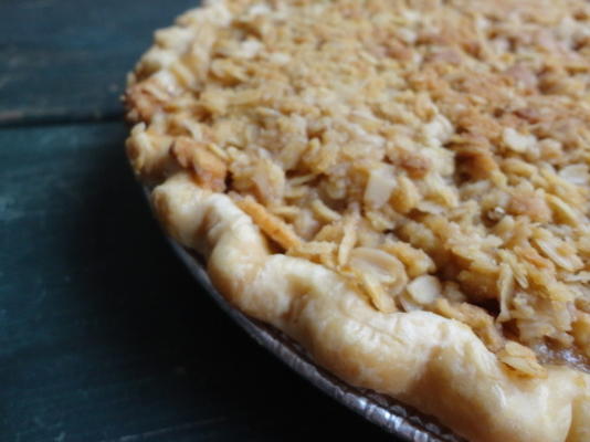 crumble garni de tarte aux pommes