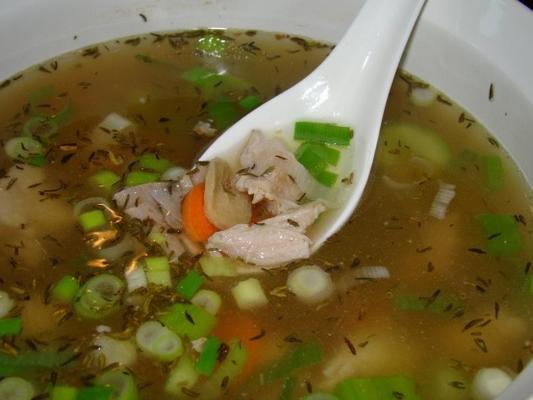 soupe magique de nouilles au poulet