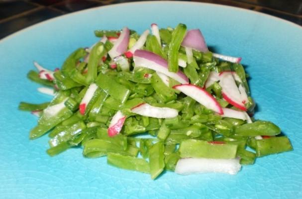 salade de pois mange-tout et de radis