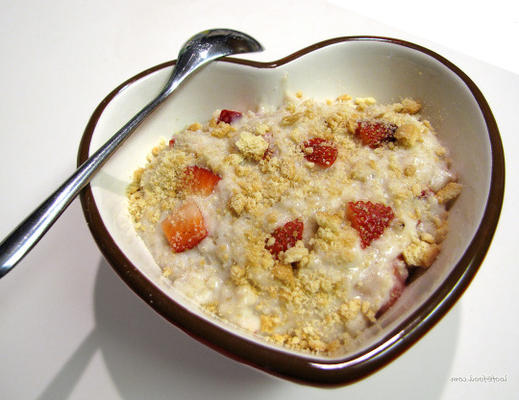 gruau au fromage aux fraises